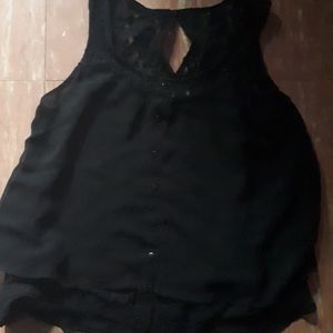 Black tank top